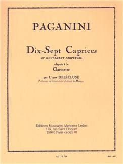 17 Caprichos Clarinete (Rev. Delecluse) - Paganini - Ed. Alphonse Leduc