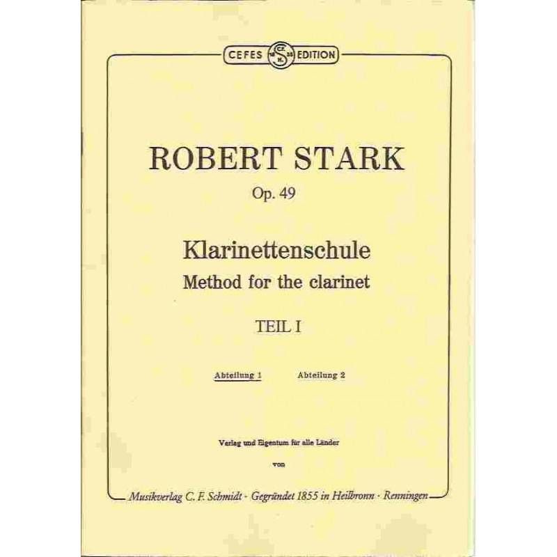 Metodo Clarinete Op.49 Vol.1 Parte 1 - Stark - Ed. Schmidt, Heilbronn