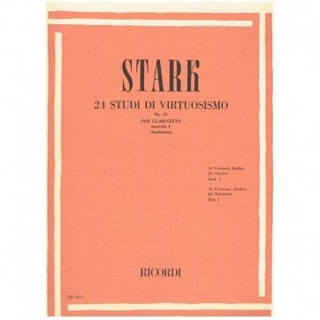 24 Estudios De Virtuosismo Op.51 Vol.1 Clarinete (Rev. Garbarino) - Stark - Ed. Ricordi