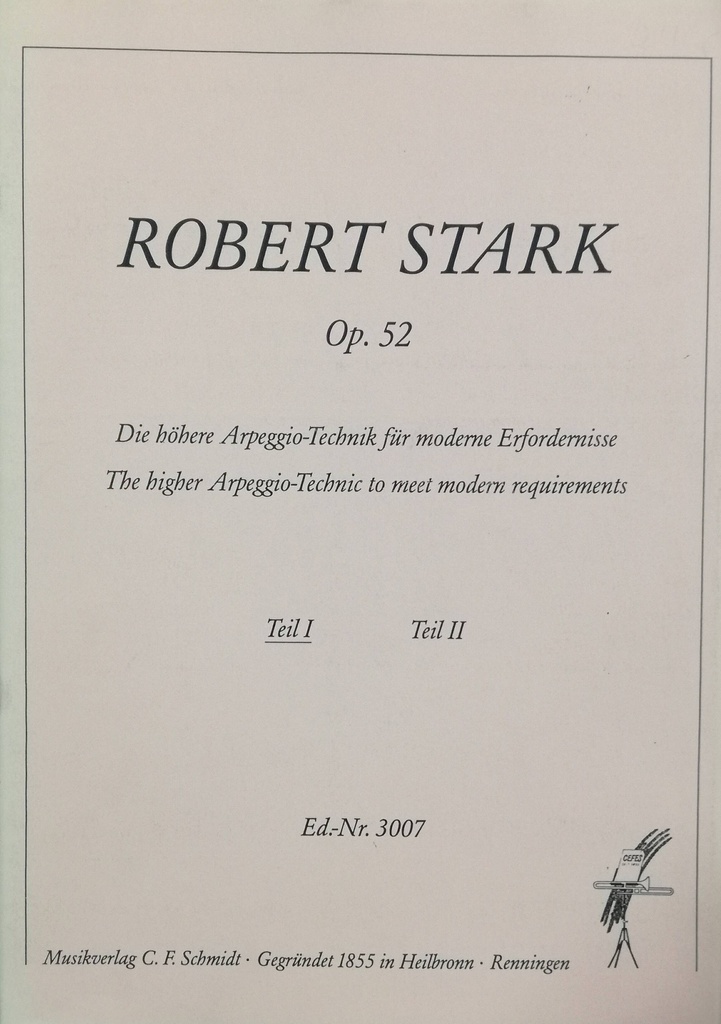 Estudios Arpegios Tecnicos Op.52 Vol.1 Clarinete - Stark - Ed. Schmidt, Heilbronn