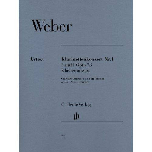 Concierto Nº 1 Fa Menor Op.73 Fa Clarinete Y Piano - Weber - Ed. Henle Verlag