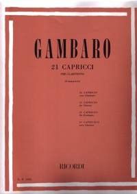 21 Caprichos Para Clarinete (Rev. Giampieri) - Gambaro - Ed. Ricordi