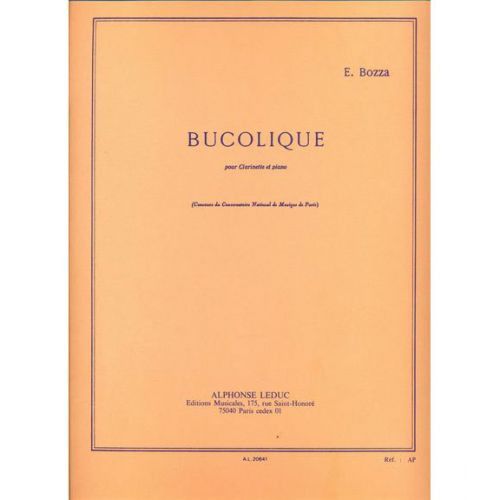 Bucolique Clarinete Y Piano - Bozza - Ed. Alphonse Leduc