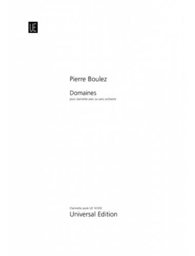 Domaines Clarinete - Boulez - Ed. Universal Edition