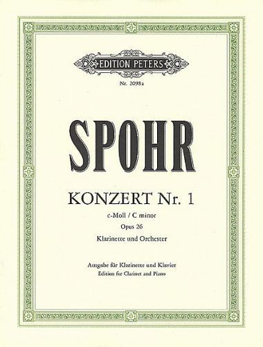 Concierto Nº1 Do Menor Op.26 Clarinete Y Piano - Spohr - Ed. Peters