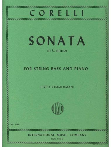 Sonata Do Menor Contrabajo Y Piano (Rev. Zimmerman) - Corelli - Ed. International Music Company
