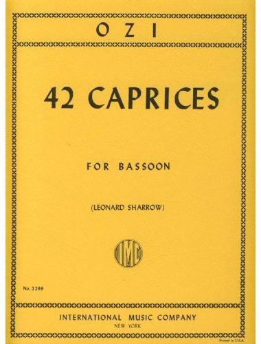 42 Caprichos Fagot (Rev. Sharrow) - Ozi - Ed. International Music Company