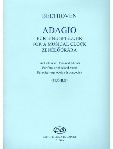 Adagio Woo 33/1 Flauta Y Piano (Rev. Prohle) - Beethoven - Ed. Editio Musica Budapest