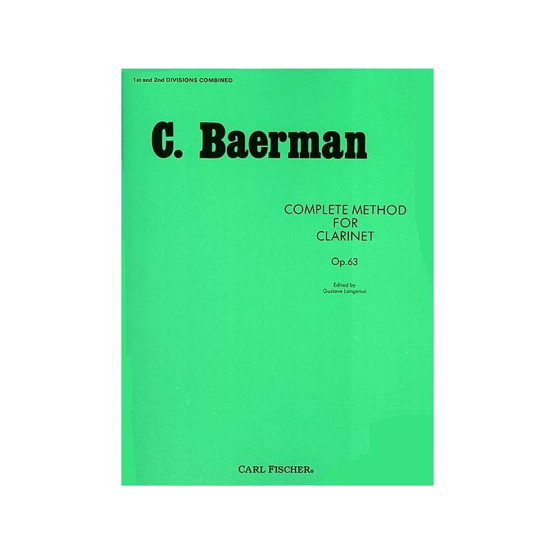 Metodo Completo Clarinete 1 Y 2 Division Op.63 - Baermann - Ed. Carl Fischer