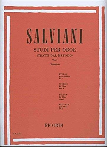 Estudios Vol.1 Oboe (Rev. Giampieri) - Salviani - Ed. Ricordi