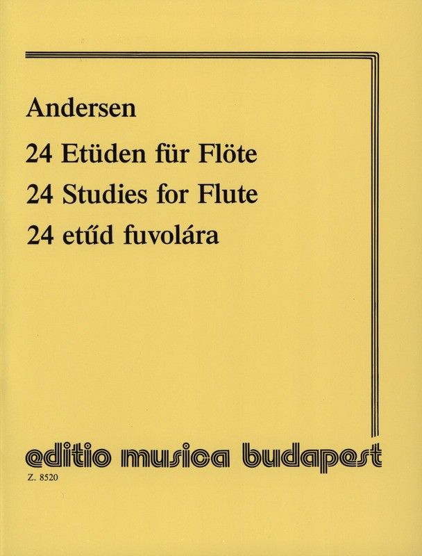 24 Estudios Flauta - Andersen - Ed. Editio Musica Budapest