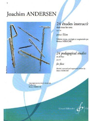 24 Estudios Instructivos Op.30 Flauta (Rev. Heriche) - Andersen - Ed. Billaudot