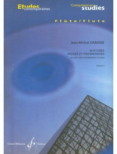 50 Estudios Faciles Y Progresivos Vol.2 Flauta - Damase - Ed. Billaudot