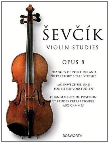 Estudios De Violin Op.8 Cambios De Posicion Y Estudios Preparatorios De Escalas - Sevcik