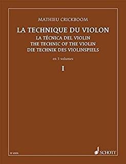 La Tecnica Del Violin Vol.1 - Crickboom - Ed. Schott