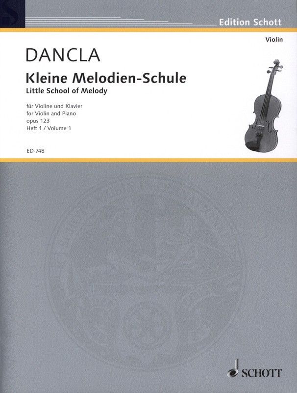 Pequeña Escuela De Melodia Op.123 Vol.1 Violin - Dancla - Ed. Schott