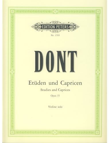 Estudios Y Caprichos Op.35 Violin - Dont - Ed. Peters
