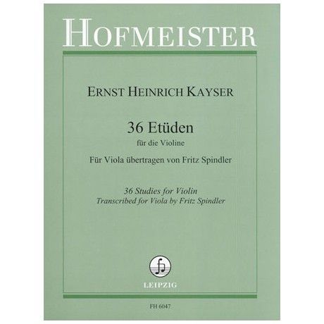 36 Estudios Voilin - Kayser - Ed. Hofheim Leipzig