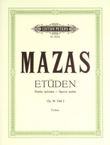 Estudios Op.36 Vol.1 Violin - Mazas - Ed. Peters