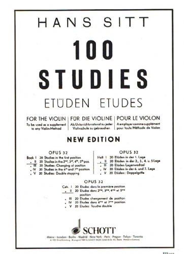 100 Estudios Op.32 Vol.2 Violin - Sitt - Ed. Schott