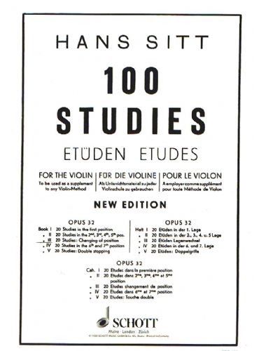 100 Estudios Op.32 Vol.3 Violin - Sitt - Ed. Schott