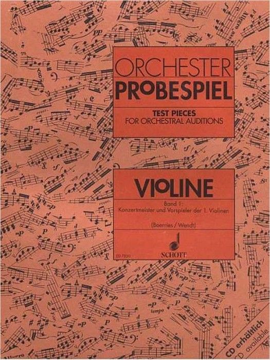 Orchester Probespiel Vol.1 Violin - Boerries, Wendt - Ed. Schott