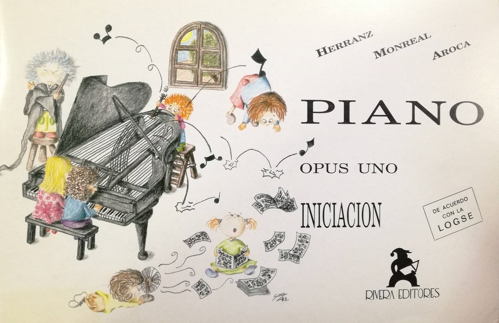 Piano Iniciacion Op.1 - Herranz, Monreal, Aroca - Ed. Rivera Editores
