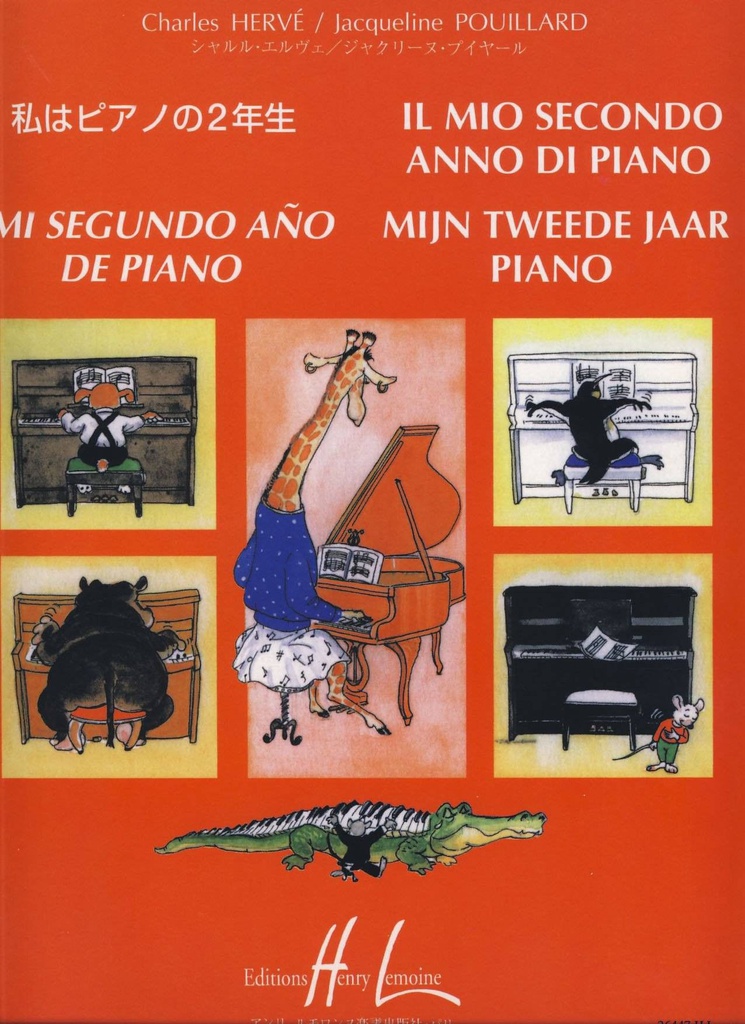 Mi Segundo Año De Piano - Herve, Pouillard - Ed. Lemoine