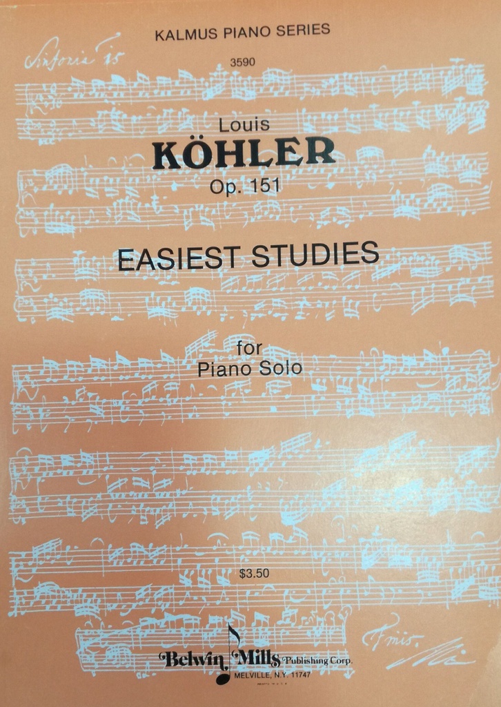 Estudios Faciles Piano Op.151 - Kohler - Ed. Belwin Mills