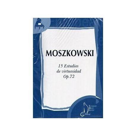 15 Estudios De Virtuosidad Piano Op.72 - Moszkowski - Ed. European Music Center