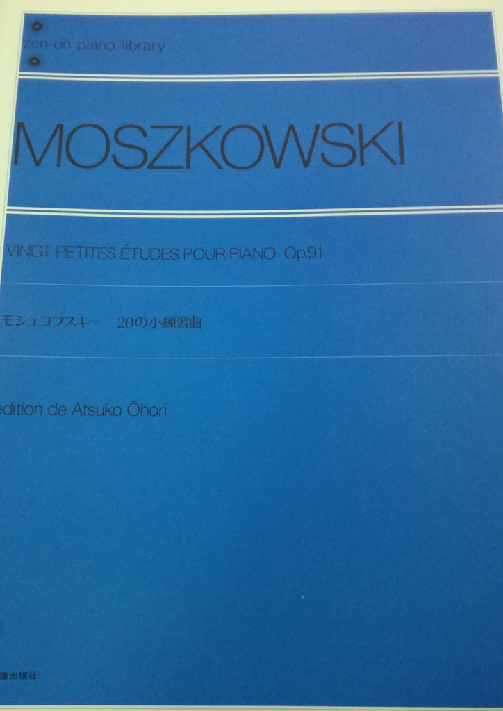 20 Pequeños Estudios Piano Op.91 - Moszkowsky - Ed. Atsuko Ohori
