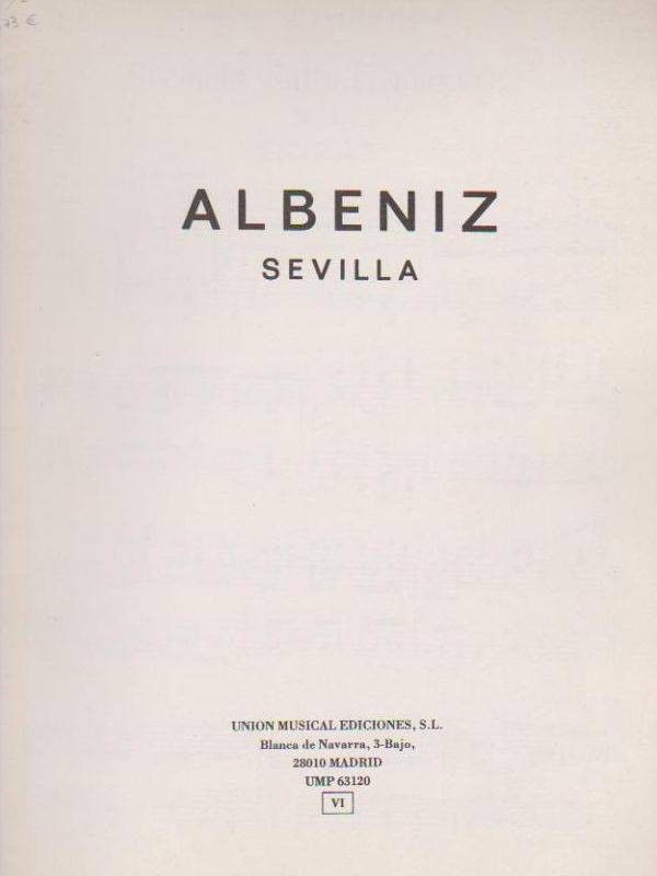 Sevilla Piano - Albeniz - Ed. Union Musical Ediciones