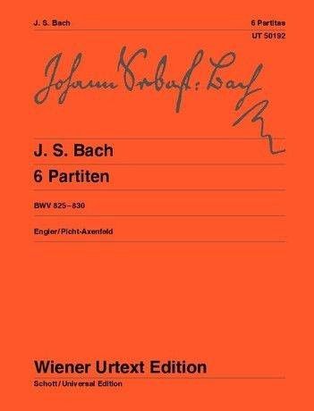 6 Partitas Bwv 825-830 Piano (Rev. Engler, Picht Axenfeld) - Bach - Ed. Wiener Urtext