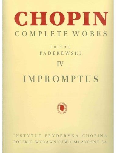 Impromptus Piano - Chopin - Ed. Paderewski