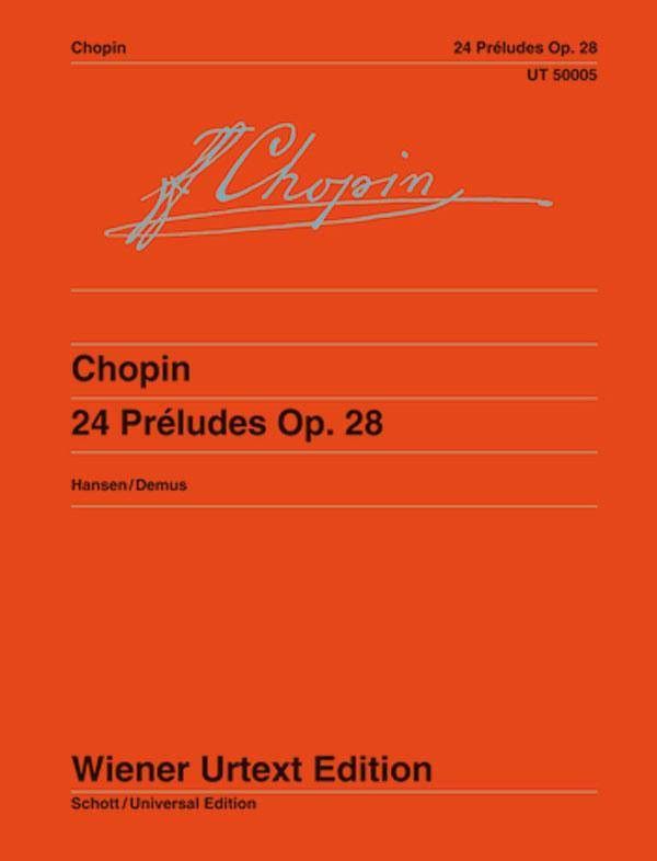 24 Preludios Op.28 Piano (Rev. Hansen, Demus) - Chopin - Ed. Wiener Urtext
