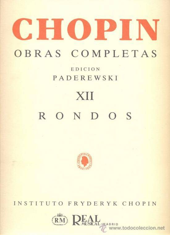Rondos Piano - Chopin - Ed. Paderewski