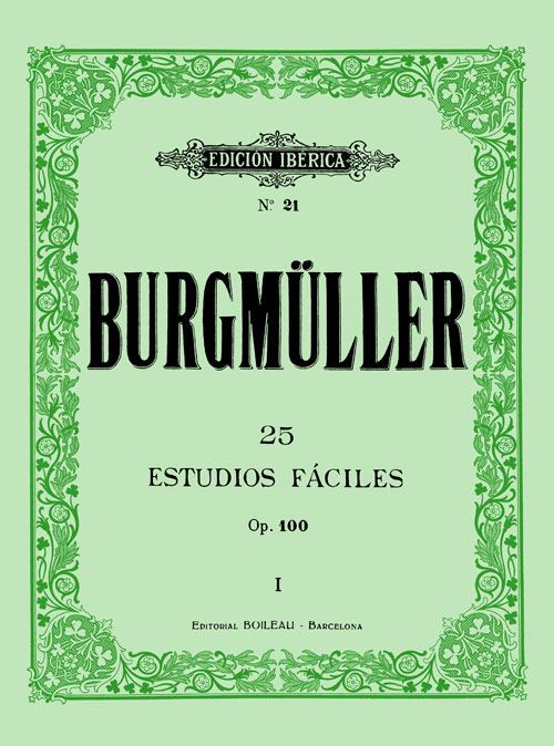 25 Estudios Faciles Op.100 Piano - Burgmuller - Ed. Boileau