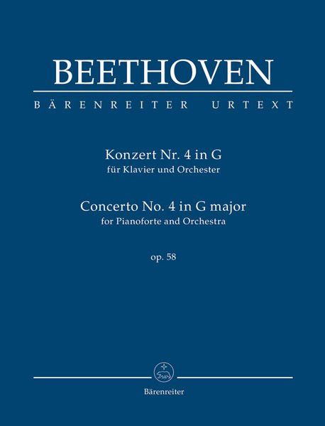 Concierto Nº 4 Sol Mayor Op.58 Piano - Beethoven - Ed. Barenreiter