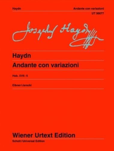 Andante Con Variazioni Hob. Xvii 6 Piano (Rev. Eibner, Jarecki - Haydn - Ed. Wiener Urtext