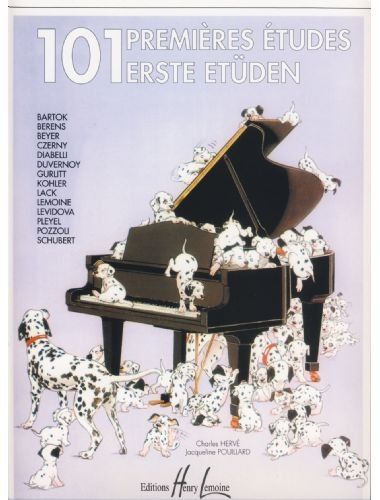 101 Premieres Studes Piano - Herve, Pouillard - Ed. Henry Lemoine