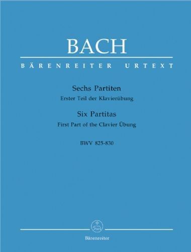 6 Partitas Vwv 825-830 Piano - Bach - Ed. Barenreiter
