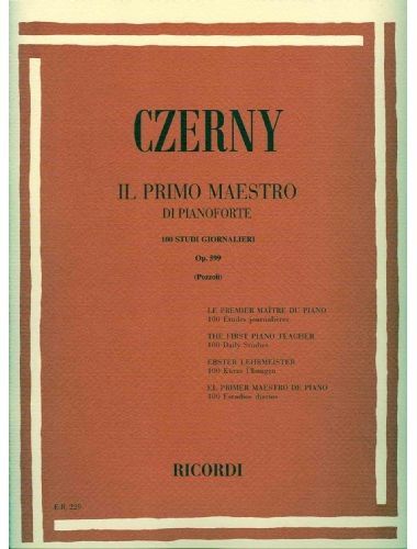 Il Primo Maestro Op.599 Piano (Rev. Pozzoli) - Czerny - Ed. Ricordi