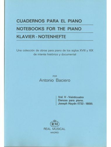 24 Danzas Vol.5 Piano (Rev. Baciero) - Haydn - Ed. Real Musical
