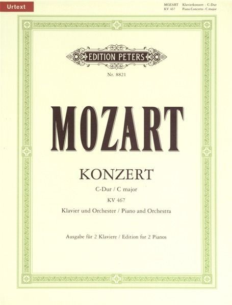 Concierto Do Mayor Kv 467 Para Dos Pianos - Mozart - Ed. Peters