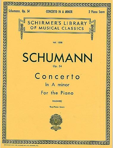 Concierto La Menor Op.54 Dos Pianos (Rev. Hughes) - Schumann - Ed. Schirmer