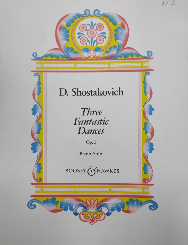3 Danzas Fantasticas Op.5 Piano - Shostakovich - Ed. Boosey &amp; Hawkes