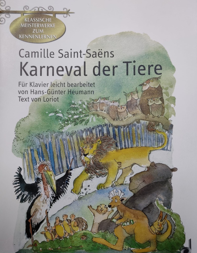 El Carnaval De Los Animales Piano (Rev. Heumann) - Saint Saens - Ed. Schott