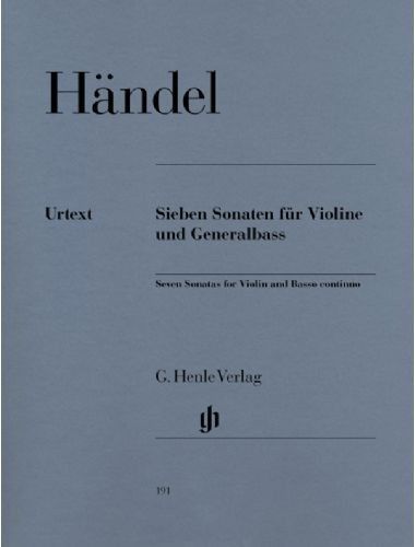 7 Sonatas Violin Y Piano - Handel - Ed. Henle Verlag