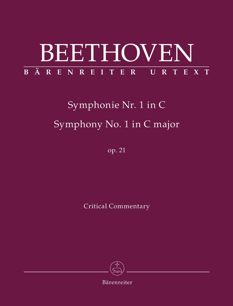 Beethoven - Sinfonia Nº 1 En C Major Op. 21 - Ed. Barenreiter