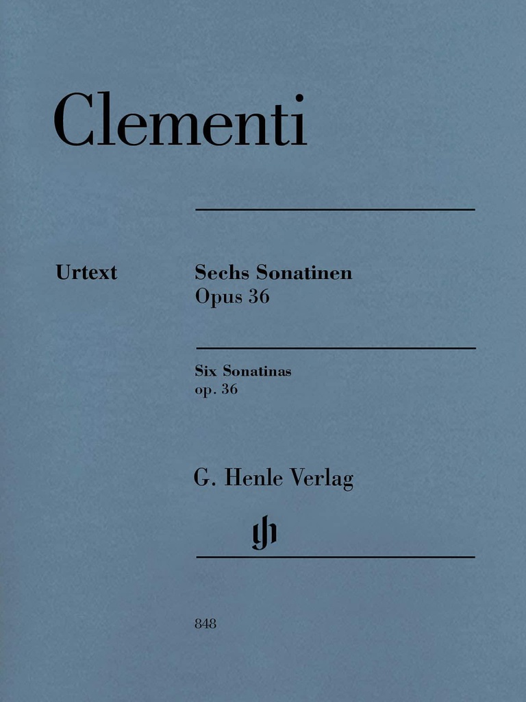6 Sonatinas Op.36 Piano - Clementi - Ed. Henle Verlag